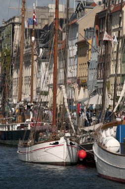 Nyhavn yeni armut Kopenhag Danimarka