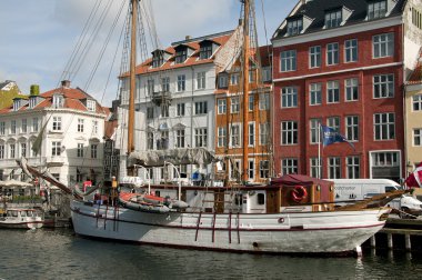 Nyhavn yeni armut Kopenhag Danimarka