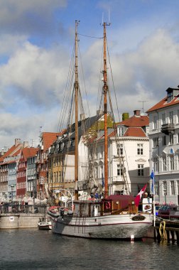 Nyhavn yeni armut Kopenhag Danimarka