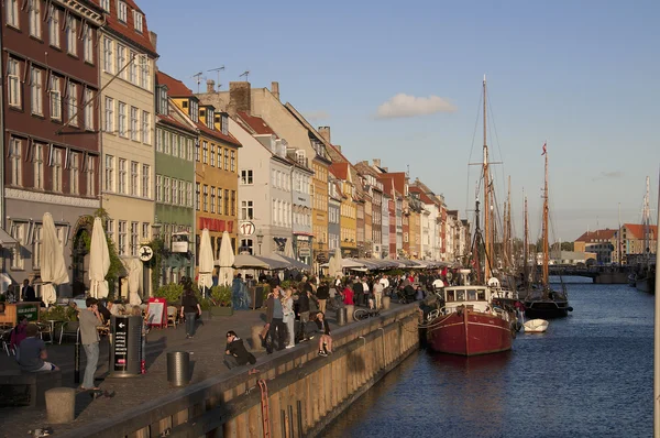 Nyhavn nova pêra Copenhaga Dinamarca — Fotografia de Stock