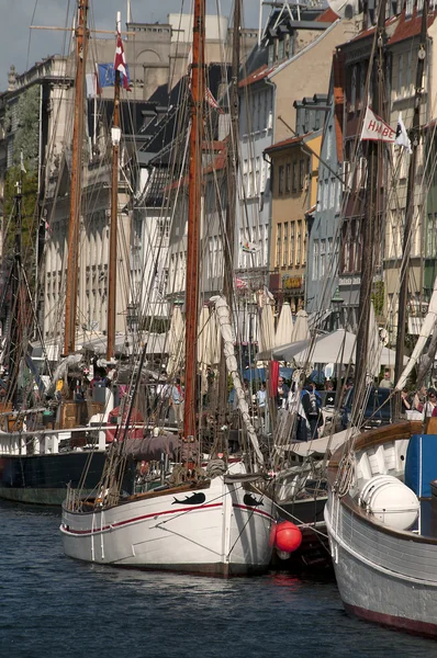 stock image Nyhavn new pear Copenhagen Denmark