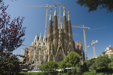 The Sagrada Familia,the basilica of Gaudì clipart