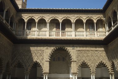 The Alcazar,arabic architecture in Sevilla, Spain clipart