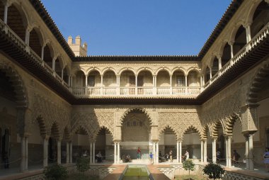 alcazar, Arap mimarisi, sevilla, İspanya