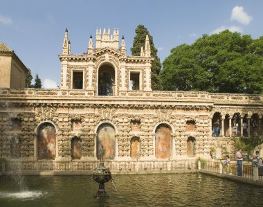 alcazar, Arap mimarisi, sevilla, İspanya