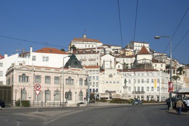 Görünüm eski bir kasaba Coimbra, Portekiz