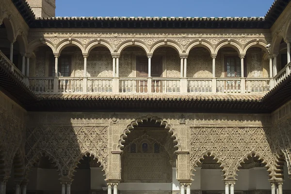 Alcázar, arquitectura árabe en Sevilla, España —  Fotos de Stock