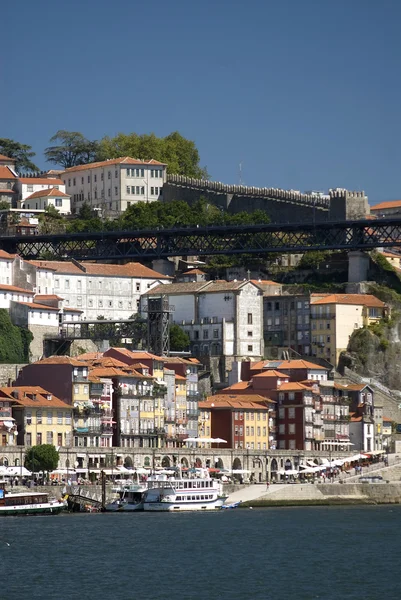 A régi város Porto, Douro folyó, Portugáliában, Európáról — Stock Fotó