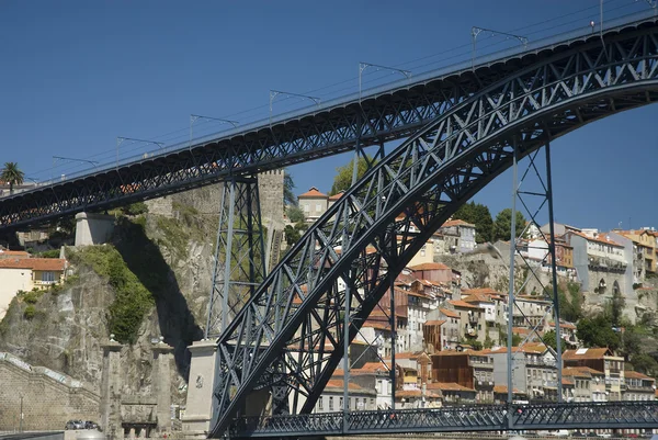 The old city of Oporto, on Douro river,Portugal,Europe — Stock Photo, Image