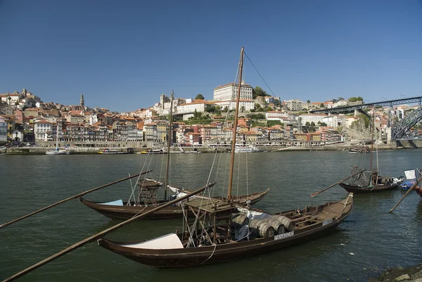 Eski şehir, oporto, douro nehir, Portekiz, Avrupa — Stok fotoğraf