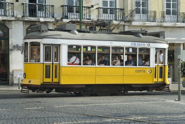 lisboa, Portekiz, Avrupa'da tipik tramvay hattı