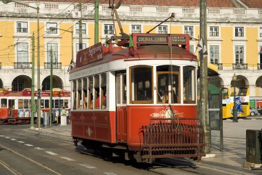 lisboa, Portekiz, Avrupa'da tipik tramvay hattı