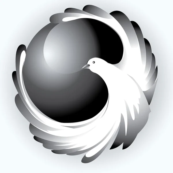 Oiseau abstrait — Image vectorielle