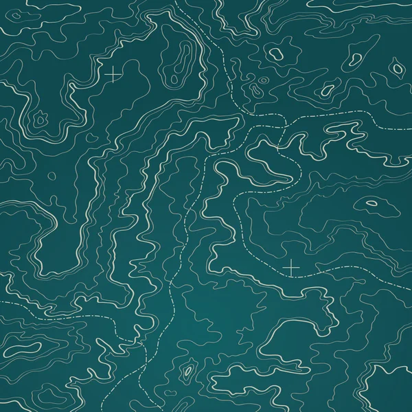 Mapa topográfico verde esmeralda — Foto de Stock