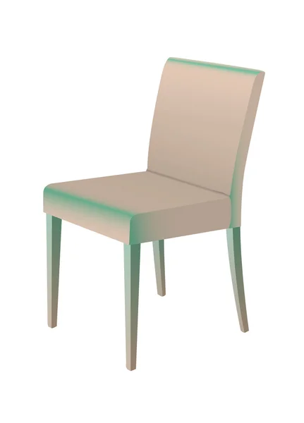 Chaise de salle à manger moderne isolé sur blanc — Image vectorielle