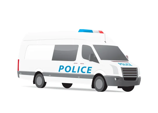 Camioneta policía — Vector de stock