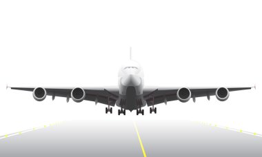 Landing aircraft clipart