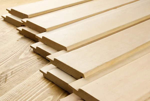 Tablones de madera sobre tabla de madera — Foto de Stock