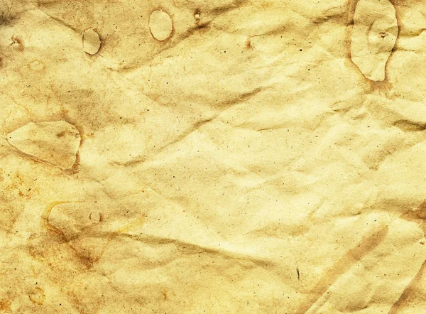 Crumpled aged paper texture — Stock Photo, Image