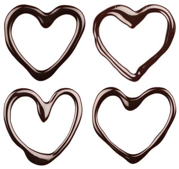 Çikolata Kalpler — Stok fotoğraf