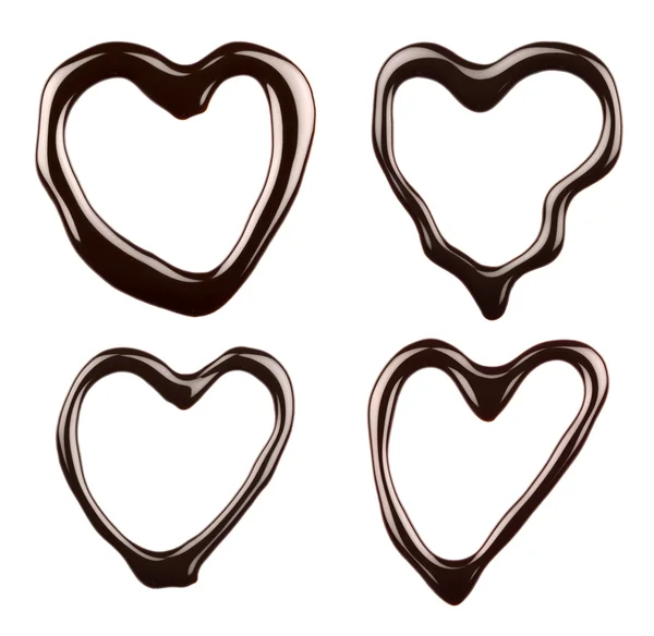 Chocolade harten — Stockfoto
