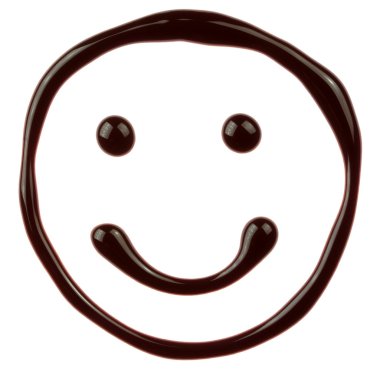 Chocolate smiling face clipart