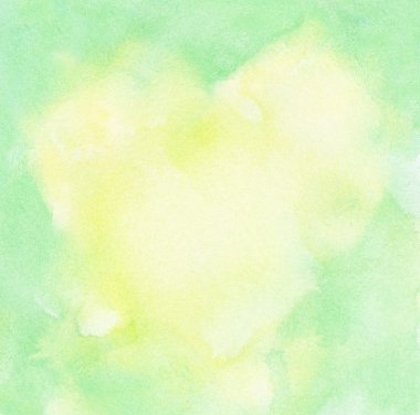 Abstract watercolor heart