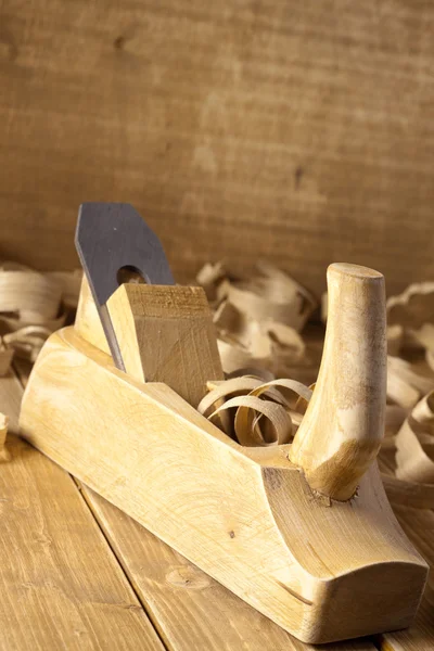 Plano de carpinteiro e barbeação — Fotografia de Stock