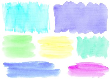 Watercolor baners clipart