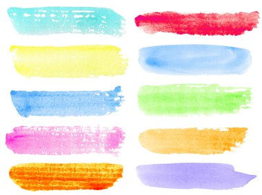 Watercolor baners clipart