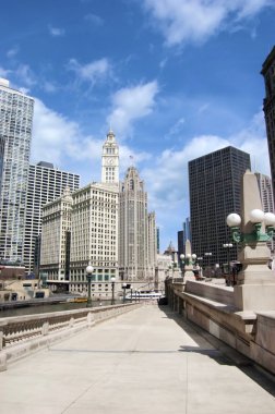 Chicago riverwalk yaz aylarında