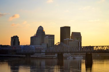 louisville, kentucky ABD şehir manzarası