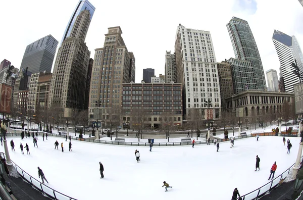 Chicago openlucht ijsbaan — Stockfoto