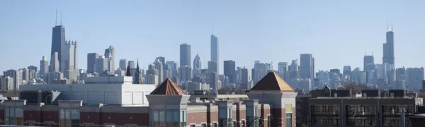 Чикагский скайлайн — стоковое фото
