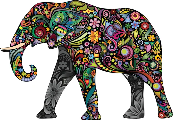 El elefante alegre Gráficos vectoriales