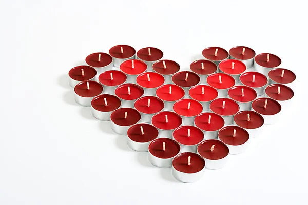 Candle hjärtat — Stockfoto