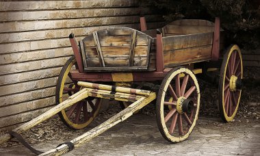 Wooden Wagon clipart