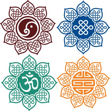 Set of Oriental Design Elements clipart