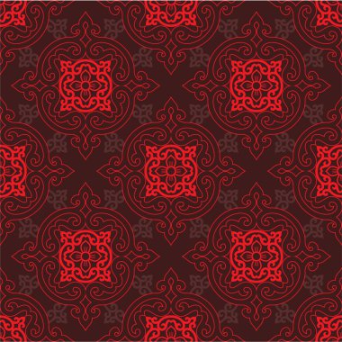 Vector Seamless Oriental Chinese Pattern clipart