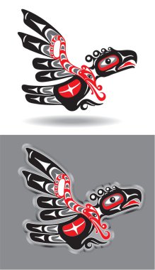 Eagle - Thunderbird - in Native American Style clipart