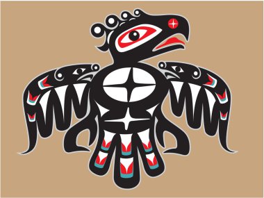 Thunderbird - Native American Style Vector clipart