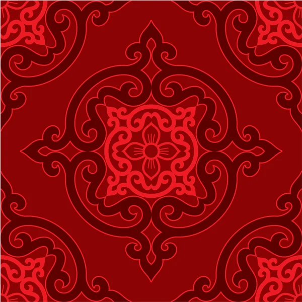 Vector Seamless Oriental Pattern - Background, Wallpaper, Texture, Tile — Stock Vector