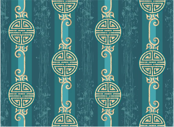 ベクトルのシームレスな東洋パターン (壁紙、テクスチャ、背景、タイル) — ストックベクタ