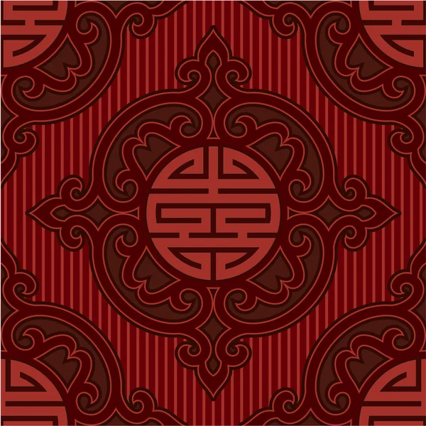 Vektor orientaliska kinesiska seamless mönster (kakel, tapeter, bakgrund) — Stock vektor