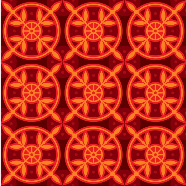 Vektor nahtlose orientalische Muster - Hintergrund, Tapete, Textur, Fliese — Stockvektor