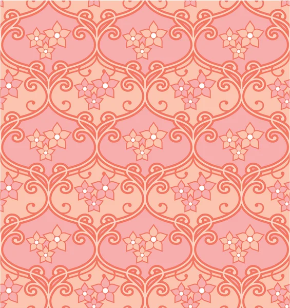 Vecteur motif floral sans couture - Arrière-plan, Fond d'écran, Texture, Carrelage — Image vectorielle