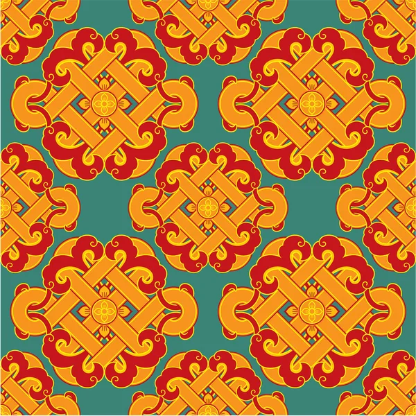 Vector Seamless Oriental Pattern - Background, Wallpaper, Texture, Tile — Stock Vector