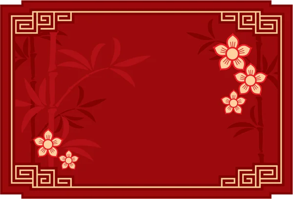 Vector Oosterse chinese sjabloon achtergrond — Stockvector