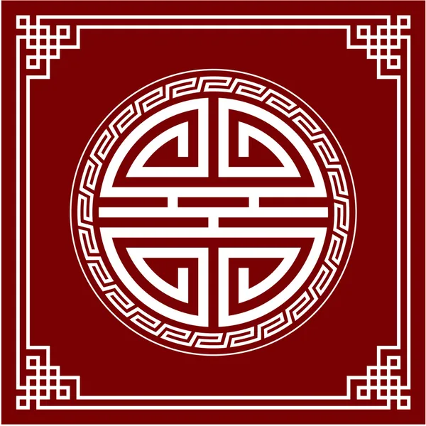 Vektör oryantal Çince tasarım öğesi (model, düğüm, kompozisyon) — Stok Vektör