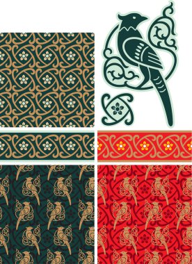 Set of Oriental Design Elements clipart